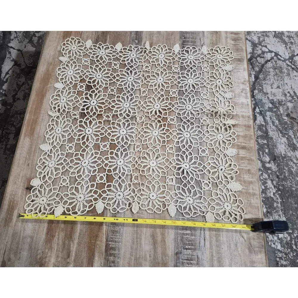 Antique Lace Embroidery Handmade Needlework Lace Trim